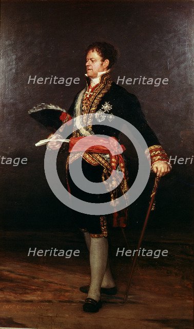  'Duke of San Carlos', 1815, oil painting by Francisco de Goya.