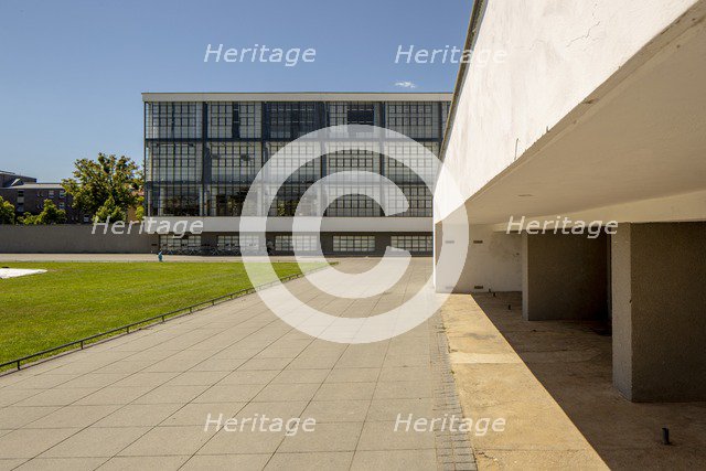 The Bauhaus building, Dessau, Germany, 2018.  Artist: Alan John Ainsworth.