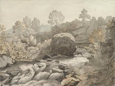 A Rocky Stream, Italy, ca. 1786-91. Creator: Samuel Woodforde.
