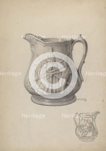 Pitcher, 1937. Creator: Eugene Shellady.