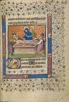 The Entombment; Book of Hours, about 1400-1410. Creator: Unknown.