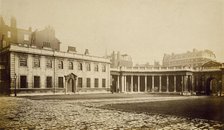 Burlington House, Piccadilly: east offices, colonnade and gateway, c1860s. Creator: Stephen Ayling.