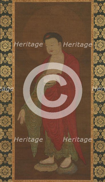 Buddha Amitabha descending from his Pure Land, 13th century. Creator: Unknown.