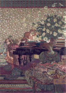 Figures in an interior. Music, 1896. Creator: Edouard Vuillard.