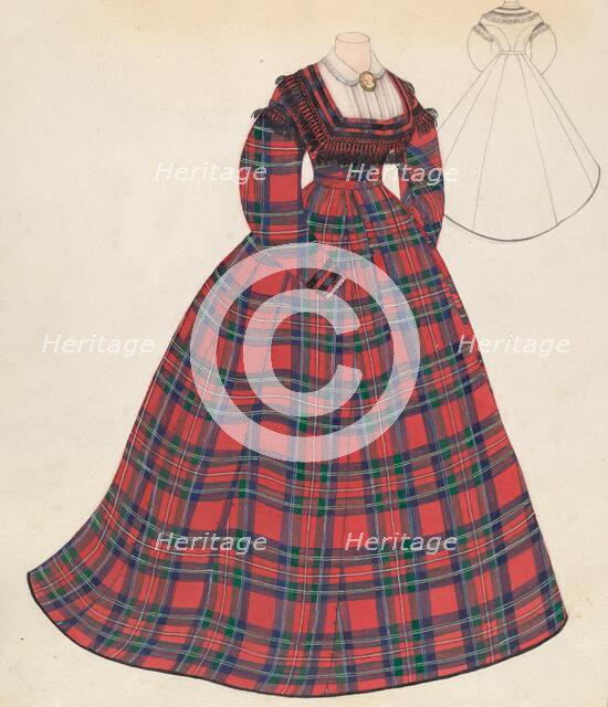 Dress, c. 1937. Creator: Roberta Spicer.