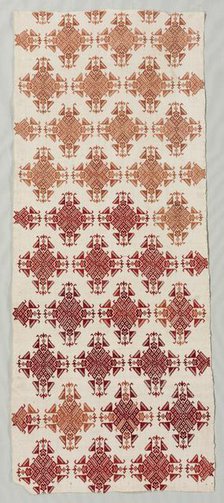 Fragment of a Bed Curtain, 1800s. Creator: Unknown.