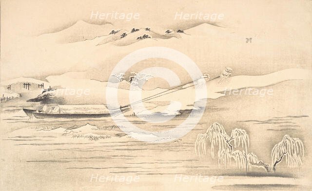 Book of Ehon Ginsekai (The World in Silver), late 18th-early 19th century. Creator: Kitagawa Utamaro.