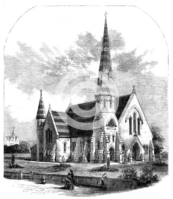 St. Paul's Church, West Smethwick, South Staffordshire, 1858. Creator: Unknown.