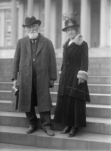 Hudson Maxim with wife Lillian Durban Maxim, 1917.  Creator: Harris & Ewing.