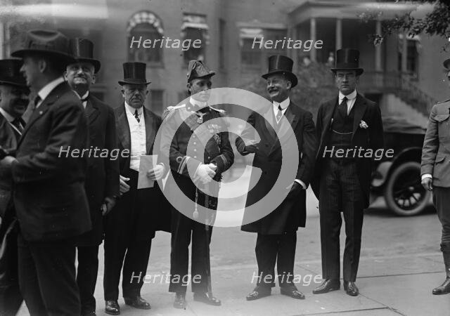 Italian Commission To U.S. - Ferdinand, Prince of Udine, Center; Ambassador Macchi Di Cell..., 1917. Creator: Harris & Ewing.