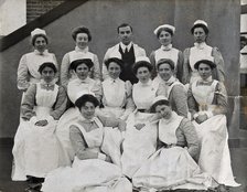 General Lying In Hospital, York Road, Lambeth: group of nurses, 1908. Creator: Unknown.