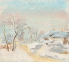 Winter landscape, 1875/1885. Creator: Ladislav Mednyanszky.