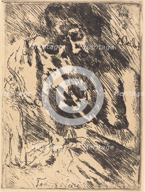 Tod und Weib (Death and the Woman), 1921 (published 1922). Creator: Lovis Corinth.