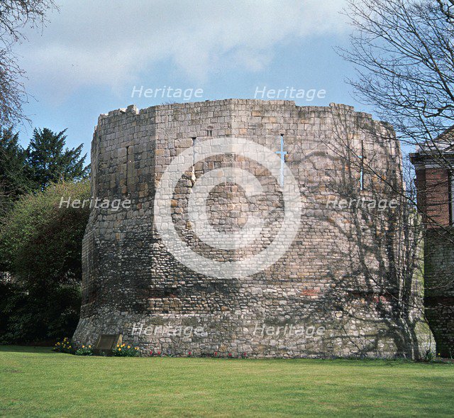 A Roman multangular tower, 3rd century. Artist: Unknown