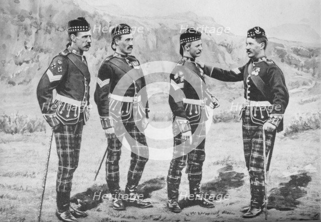 'Sergeants, Seaforth Highlanders', c1880. Artist: Gregory & Co.