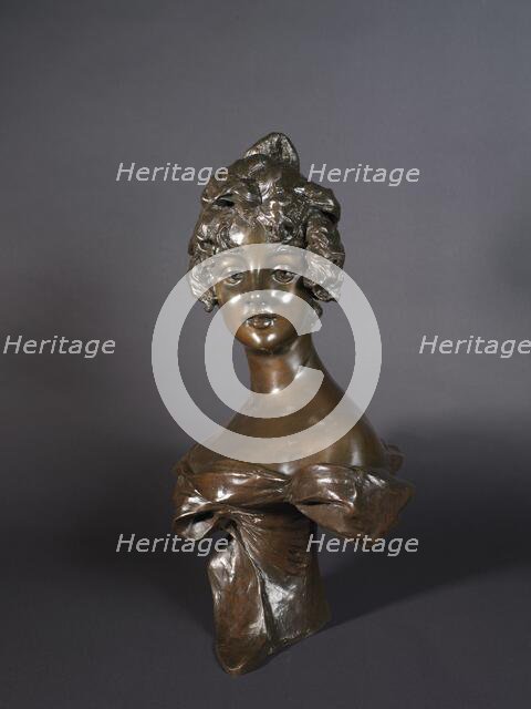 Head of a Girl, 1870-1920. Creator: Georges van der Straeten.