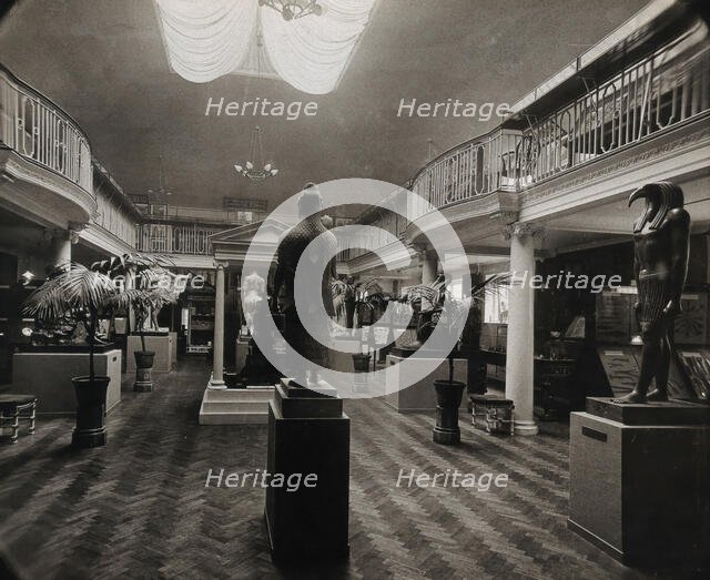 Wellcome Historical Medical Museum, Wigmore Street, London: the galleried Hall of Statuary. Creator: Unknown.