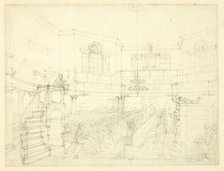 Study for The Magdalen Chapel, from Microcosm of London, c. 1809. Creator: Augustus Charles Pugin.