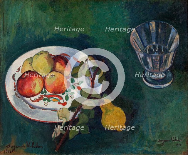Still Life with Fruit and Glass, 1910.