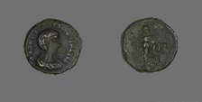 Tetradrachm (Coin) Portraying Empress Salonina, about 265. Creator: Unknown.