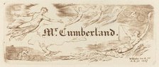 George Cumberland's Card, 1827. Creator: William Blake.