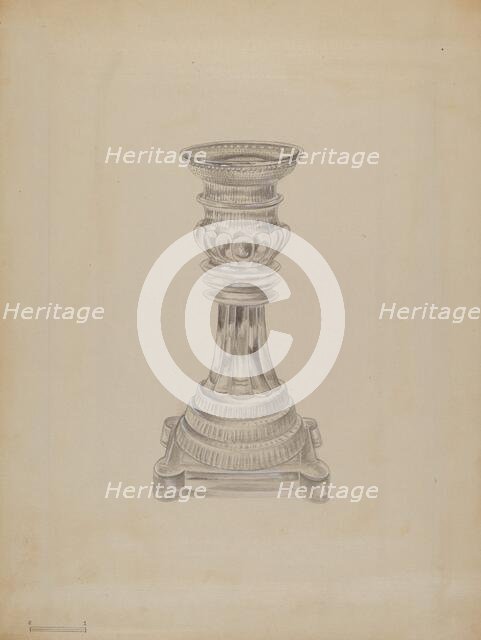 Candlestick, 1935/1942. Creator: Gertrude Lemberg.