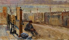 Embankments of the Vistula, between 1900-1904. Creator: Jacek Malczewski.