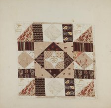 Printed Cotton (Quilt), 1935/1942. Creator: John Tubrant.