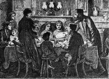 Seder meal, Passover, mid-late 19th century. Artist: Simeon Solomon