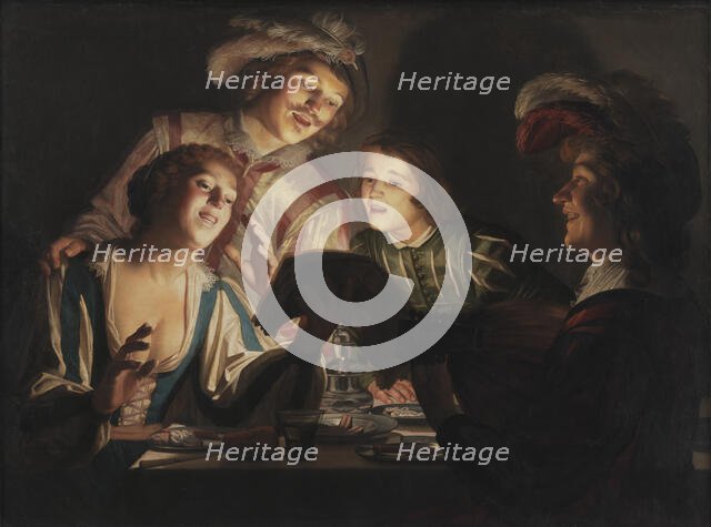Musical Group by Candlelight, 1623. Creator: Honthorst, Gerrit, van (1592-1656).
