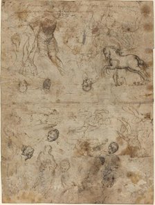 Sheet of Studies, late 16th century. Creator: Unknown.