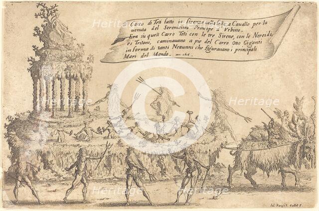 The Float of Thetis, 1616. Creator: Jacques Callot.