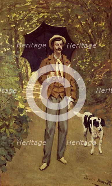  'Man with umbrella', 1867.