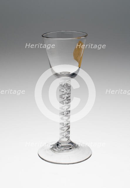Wine Glass, England, c. 1760. Creator: Unknown.