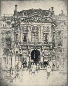 'The Porte de Valois, Palais-Royal', 1915. Artist: Lester George Hornby.