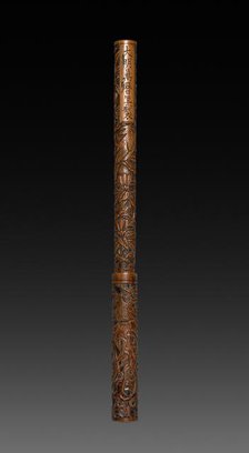 Brush with Carved Design, 1573-1619. Creator: Unknown.
