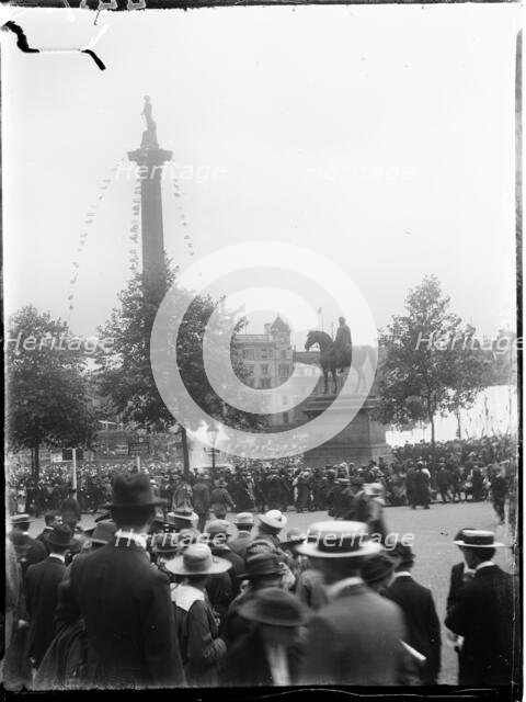 Trafalgar Square, St James, Westminster, City of Westminster, London, 1919. Creator: Katherine Jean Macfee.