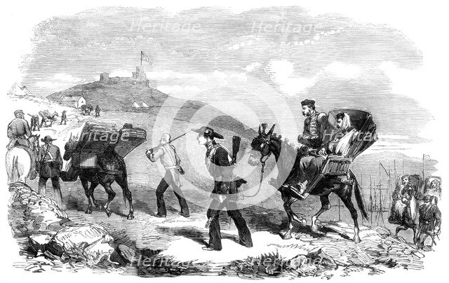 'New Ambulance Transport Service', 1855. Artist: Unknown