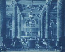 Willard Hotel lobby, between 1901 and1910. Creator: Frances Benjamin Johnston.