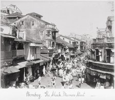 Bombay, The Said-Memon Street, Late 1860s. Creator: Samuel Bourne.