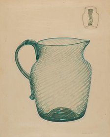 Water Pitcher, c. 1936. Creator: John Dana.