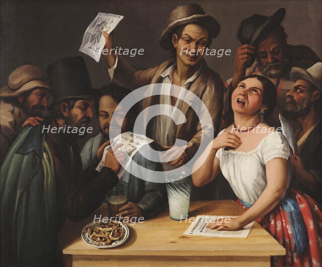 Tertulia de pulquería , 1851. Creator: Arrieta, José Agustín (1802-1879).