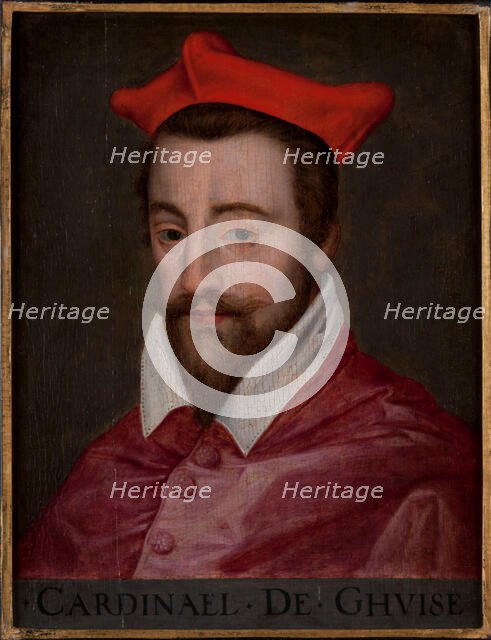 Portrait of Louis II de Lorraine, cardinal de Guise (1555-1588), 1580s. Creator: Anonymous.