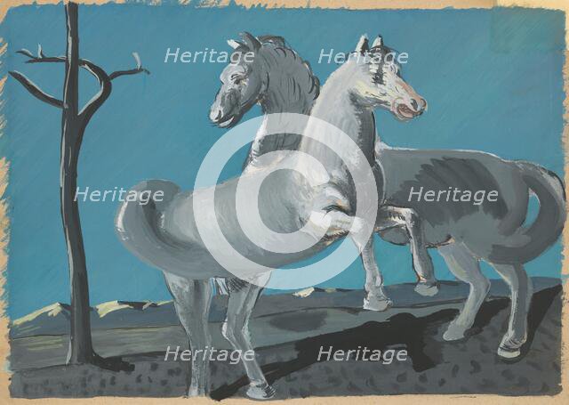 Horses, 1936-1937. Creator: Cyprian Majernik.