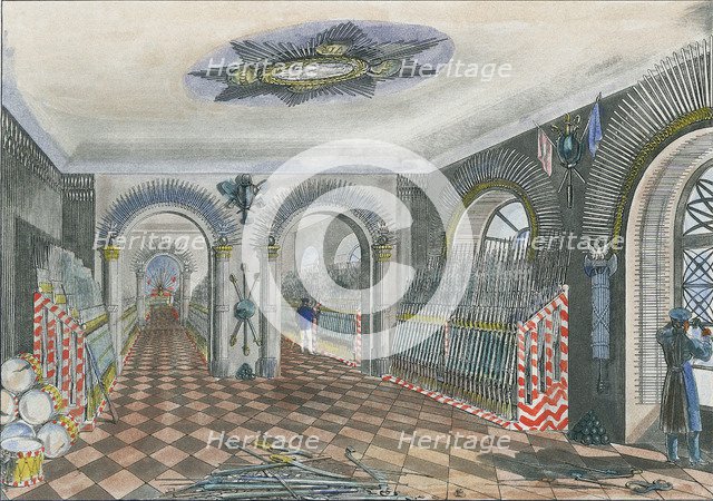 The Warsaw Arsenal. Armory of the infantry, 1829.