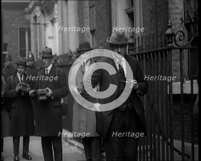 Members of Trade Unions Arriving at Downing Street, 1926. Creator: British Pathe Ltd.
