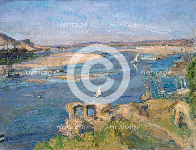The Nile near Aswan, 1914. Artist: Slevogt, Max (1868-1932)