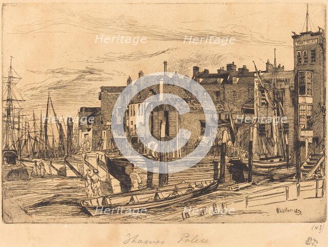 Thames Police, 1859. Creator: James Abbott McNeill Whistler.