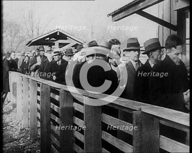 Men Queueing, 1933. Creator: British Pathe Ltd.