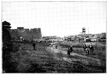 Mukden: East City Gate and Church, 1895. Creator: Unknown.